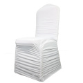 Luxury White Stretch Spandex Ruchada Banquete Banquete Cubiertas de sillas de banquete